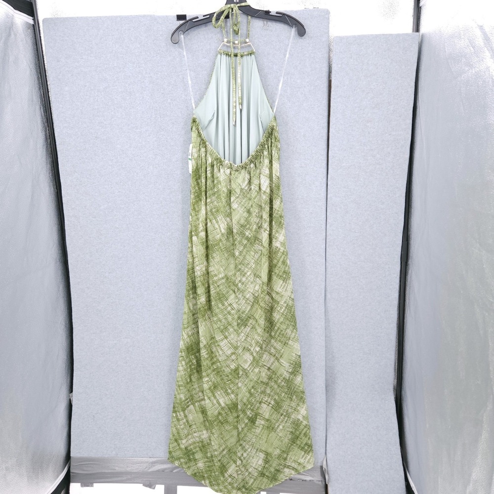 R & M Richards Printed Sleeveless Maxi Olive Keyhole Dress Womens Size L NWT - Picture 6 of 10